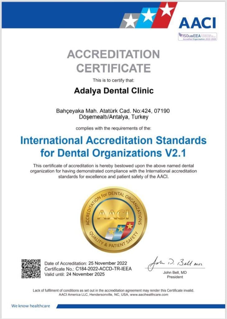 ADA American Dental Association Member certificate